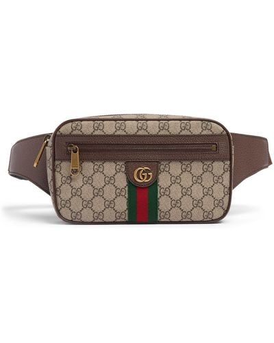 Gucci Ophidia gg Canvas Belt Bag - Brown