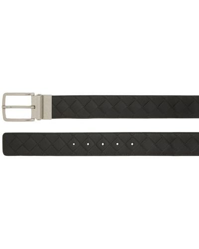 Bottega Veneta 3.5cm Intrecciato Reversible Belt - White