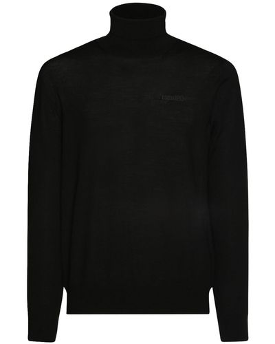 DSquared² Neon ウールニットセーター - ブラック
