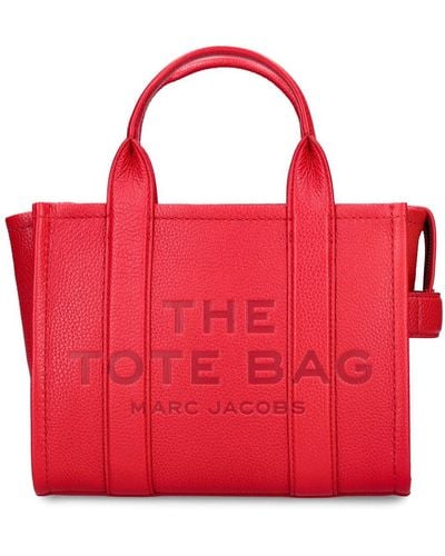 Marc Jacobs The Small Tote Leather Bag - Red