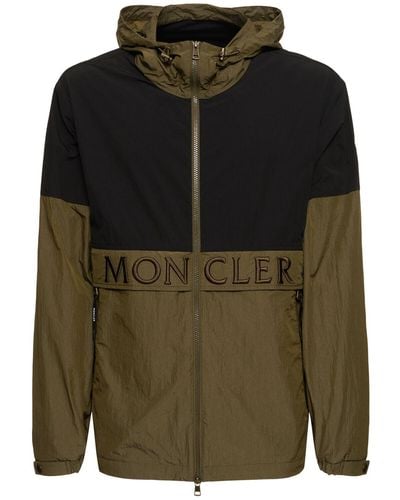 Moncler Joly hooded nylon jacket - Verde