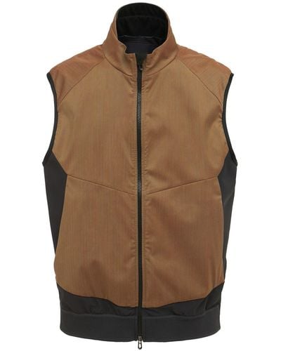 Sease Summer Wool & Nylon Vest - Brown