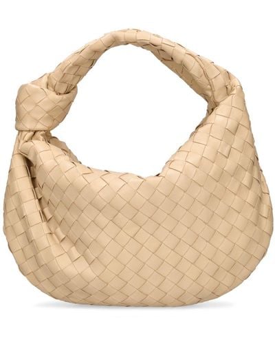 Bottega Veneta Teen Jodie Leather Shoulder Bag - Natural