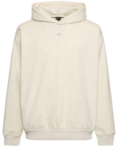 adidas Originals Fleece-hoodie "one Basketball" - Natur