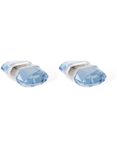 Swarovski Lucent Piercing Earrings - Blau