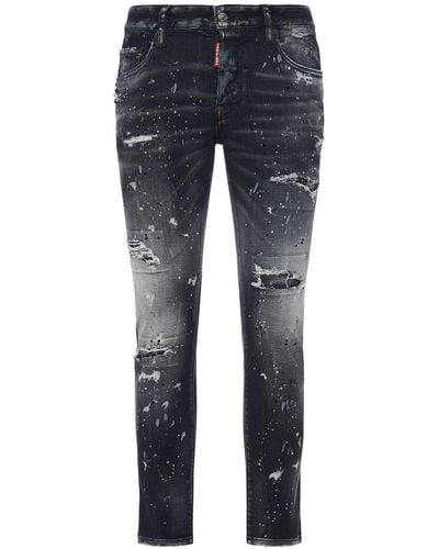 DSquared² Super Twinky Fit Cotton Denim Jeans - Blue