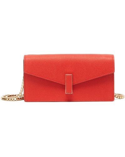 Valextra New Iside Clutch W/Chain - Red