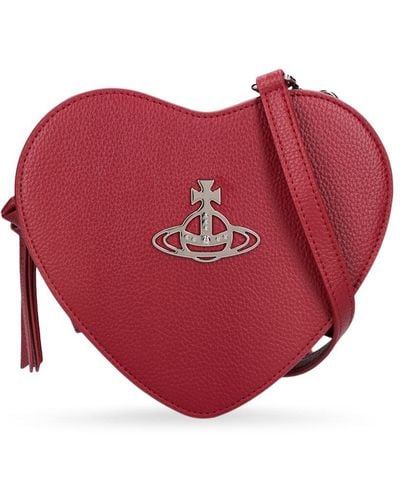 Vivienne Westwood Louise Heart Faux Leather Crossbody Bag - Red