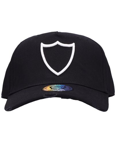 HTC Gorra de baseball de algodón con logo bordado - Negro