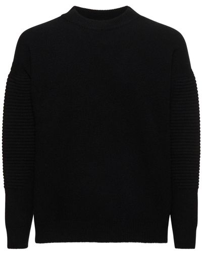 Ferrari Cashmere & Wool Knit Sweater - Black