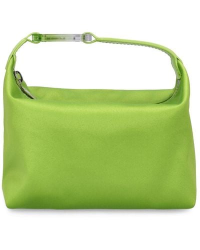 Eera Moon Satin Top Handle Bag - Green