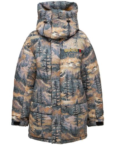 Gucci X The North Face Down Coat - Green