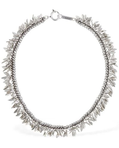 Isabel Marant Pretty Leaf Necklace - Metallic