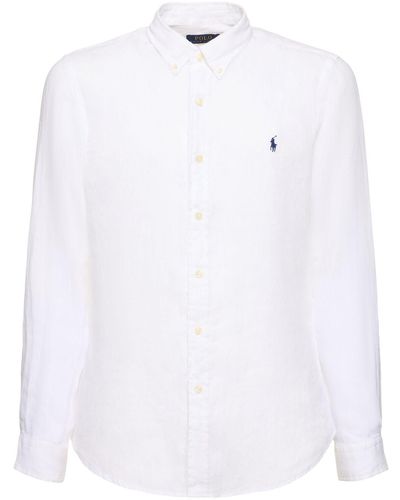 Polo Ralph Lauren Leinenhemd - Weiß