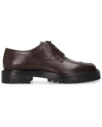 Maison Margiela 40Mm Tabi County Lace-Up Shoes - Brown