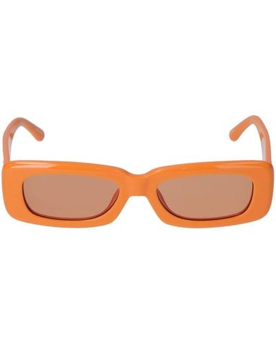 The Attico Eckige Sonnenbrille Aus Acetat "mini Marfa" - Braun