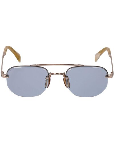 David Beckham Db Geometric Stainless Steel Sunglasses - Multicolor