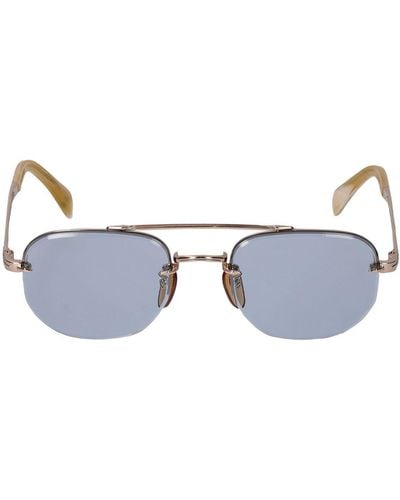 David Beckham Db Geometric Stainless Steel Sunglasses - Multicolour
