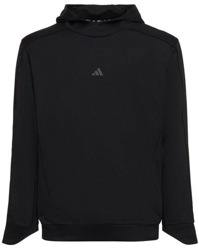 adidas Originals Sweat-shirt de yoga à capuche - Noir