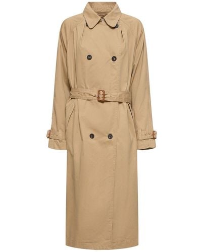 Isabel Marant Trench-coat en coton edenna - Neutre