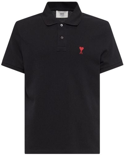 Ami Paris Black Polo Shirt - Nero