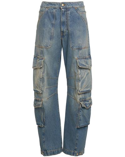 Golden Goose Journey Cotton Cargo Pants - Blue