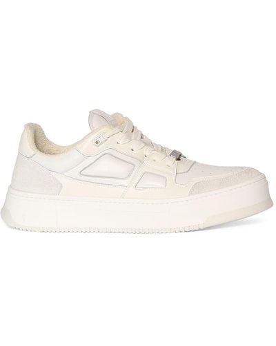 Ami Paris New Arcade Leather Low Top Trainers - Natural