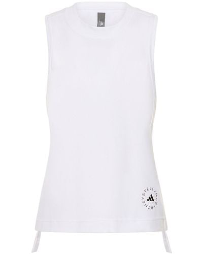 adidas By Stella McCartney Débardeur à logo sportswear - Blanc