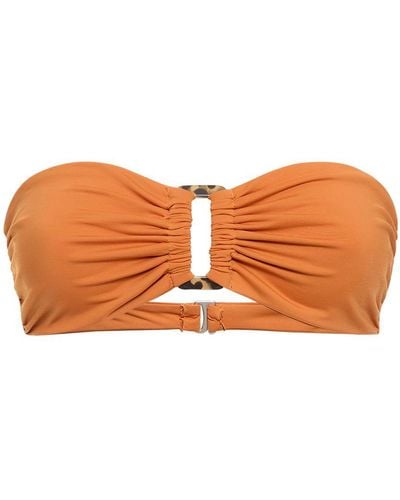 Anemos The Tortoise Bandeau Bikini Top - Orange