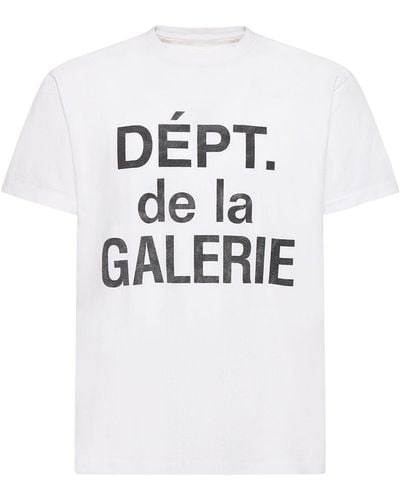 GALLERY DEPT. Dépt De La Galerie Slogan-print Cotton-jersey T-shirt X - White