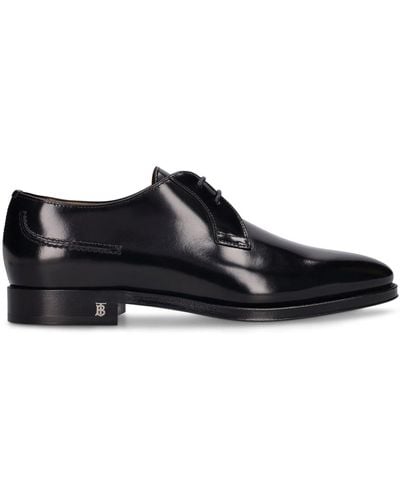 Burberry Zapatos derby de piel con cordones - Negro