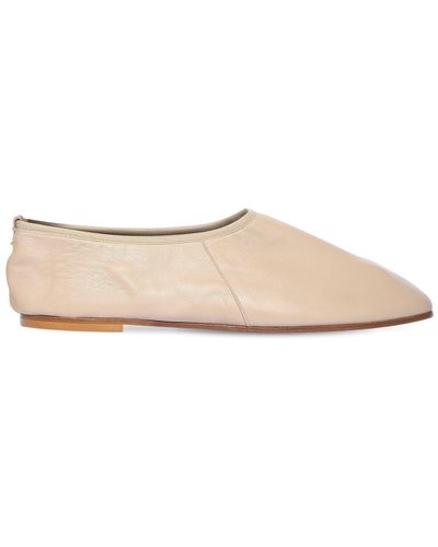 Emme Parsons 10mm Leather Ballerinas - Natural
