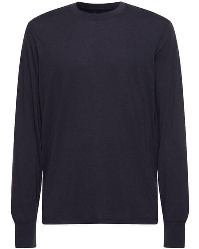 Tom Ford Camiseta de lyocell y algodón - Azul