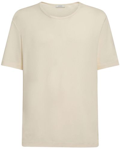 Lemaire Camiseta de algodón jersey - Neutro