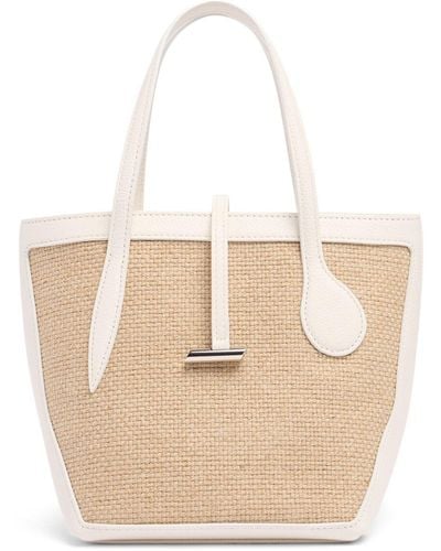 Little Liffner Mini Sprout Linen Tote Bag - Natural