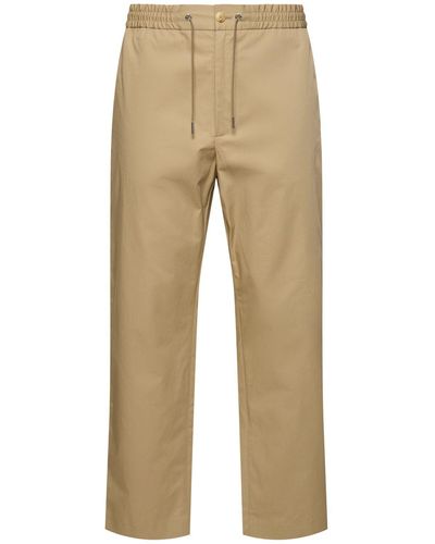 Moncler Light Cotton jogging Pants - Natural