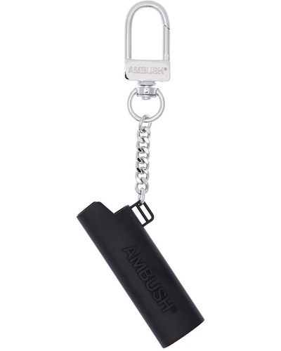 Ambush Embossed Lighter Case Key Chain - Black