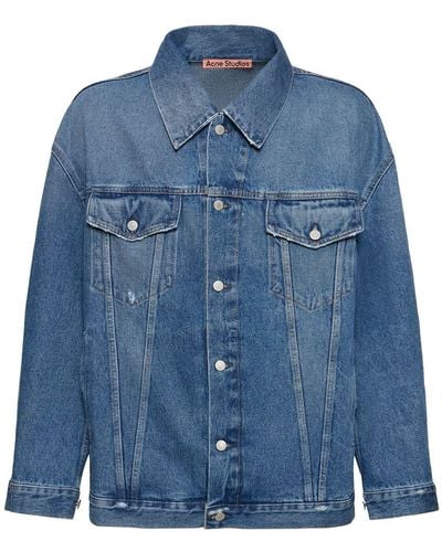 Acne Studios Oversized Jacke Im Vintage-stil "morris" - Blau