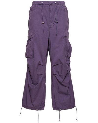 Bluemarble Cotton Cargo Pants - Purple