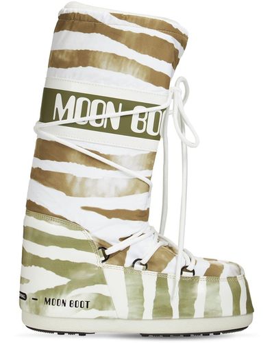 Moon Boot Classic Zebra Moon ブーツ - ホワイト