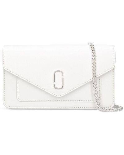 Marc Jacobs The Leather Envelope Chain Wallet - White