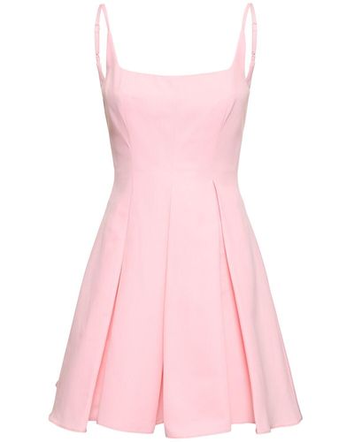 STAUD Robe courte en coton mélangé joli - Rose