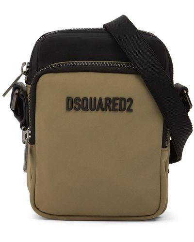 DSquared² Bandolera urban con logo - Negro