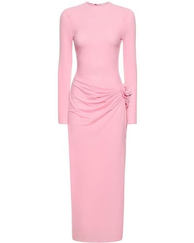 Magda Butrym Draped Midi Dress - Pink