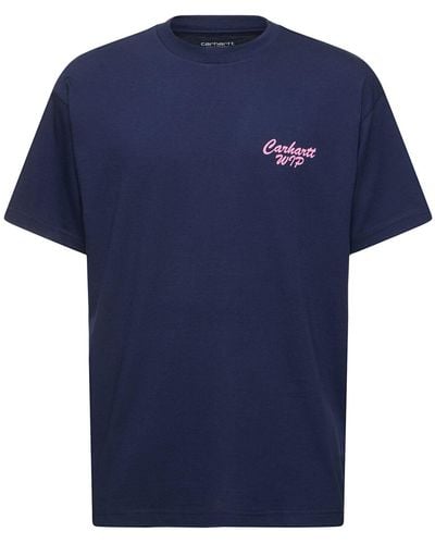 Carhartt Friendship Organic Cotton T-Shirt - Blue