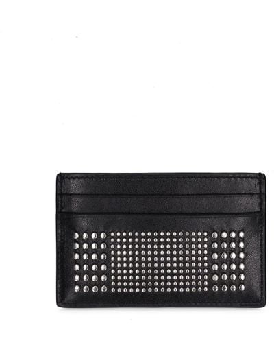Alexander McQueen New Anil Leather Card Holder - Gray
