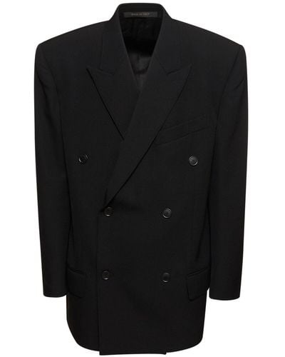 Balenciaga Dry Wool Jacket - Black