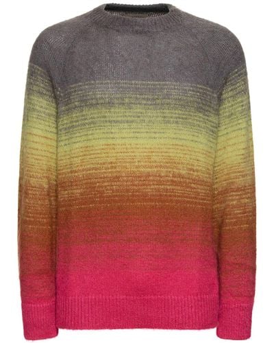 Laneus Degradé Crewneck Sweater - Gray
