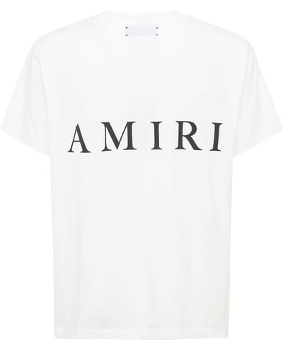 Amiri Camiseta "ma" de jersey de algodón - Blanco