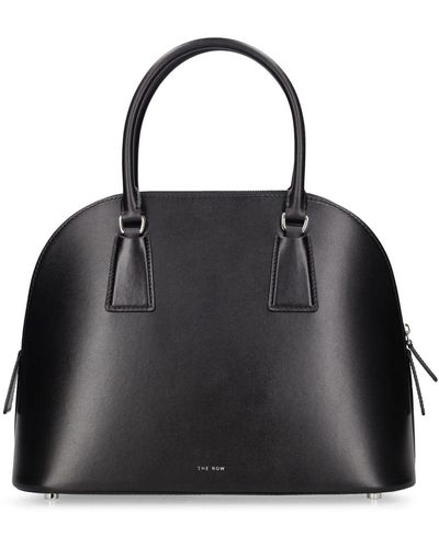 The Row Nina Leather Top Handle Bag - Black